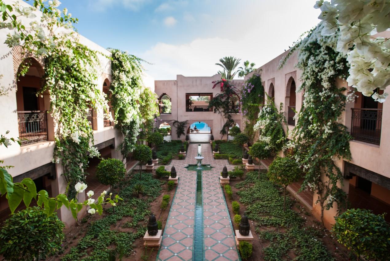 Tikida Golf Palace Αγκαντίρ Εξωτερικό φωτογραφία The hotel's courtyard